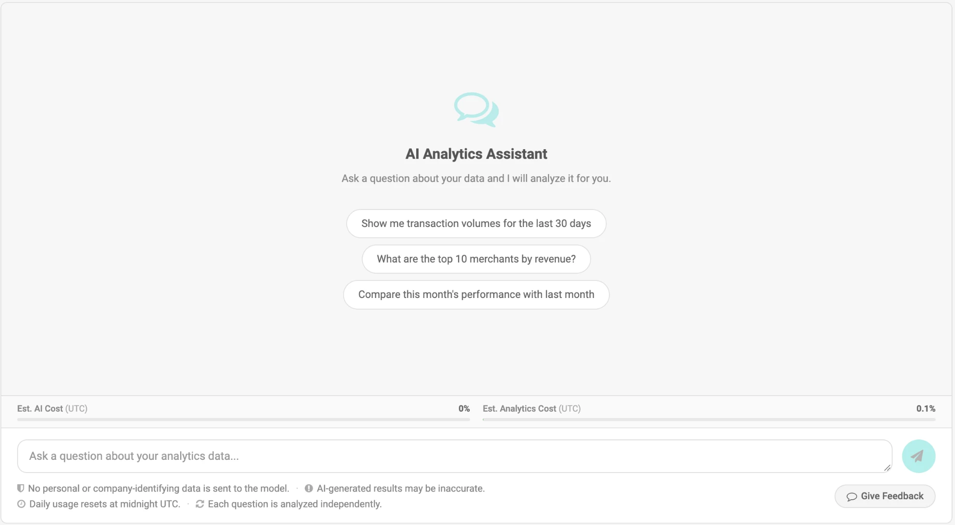 AI Chat page
